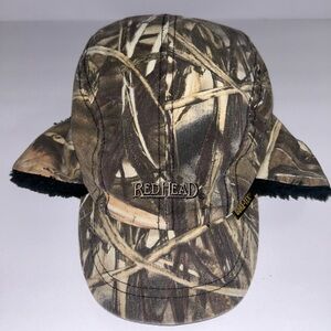 Vintage Streetwear Goretex Ear Flap Hunting Camouflage Hat Cap Large
